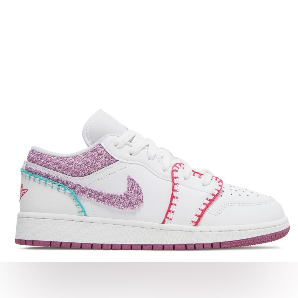 ***NWT✔️ 👟 Nike Air Jordan 1 Low SE “Knit” 6Y👟✔️